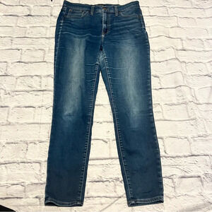 J. Crew 10" High-Rise Skinny Jeans Dark Wash Denim Classic‎ Size 29